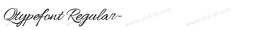 Qtypefont Regular字体转换 Qtypefont Regular字体转换
